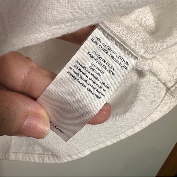 NWOT Faherty Laura Embroidered Smock Neck Top S - Picture 7 of 8